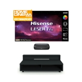 Hisense 120L9 120" Triple Laser TV With Kinetik KLIF-UST1C(BLK) UST Cabinet Centre Only Black