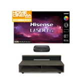 Hisense 100L9(v2) 100'' 4K Smart Laser TV with Kinetik KLIF-UST1C(GDO) UST Cabinet Centre Only Denver Oak
