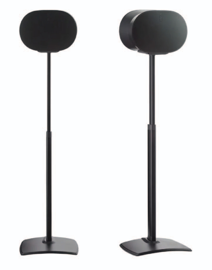 Sanus WSSE3A2B2 Height Adjustable Speaker Stand for Sonos Era 300 Black
