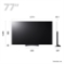LG OLED77C36LC 77'' 4K OLED TV 2023