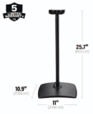 Sanus Height Adjustable Speaker Stand for Sonos Era 300 Black Single
